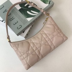 Replica Dior Miss Caro Cigale Mini Bag Macrocannage Apricot Fake