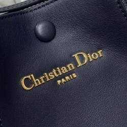 Replica Dior Small/Medium Signature Bucket Dior Oblique Jacquard Bag Blue Fake
