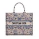Replica Dior Large Dior Book Tote M1286 Apricot embroidered with Pietro Ruffo's blue Toile de Jouy Papillon motif Fake Replica Dior Large Dior Book Tote M1286 Apricot embroidered with Pietro Ruffo's blue Toile de Jouy Papillon motif Fake
