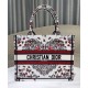 Replica Dior Medium Dior Book Tote Bag embroidered with Pietro Ruffo's multicolor M1286 Red Fake Replica Dior Medium Dior Book Tote Bag embroidered with Pietro Ruffo's multicolor M1286 Red Fake