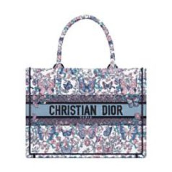 Replica Dior Medium Dior Book Tote Bag M1286 embroidered with Pietro Ruffo White Fake Replica Dior Medium Dior Book Tote Bag M1286 embroidered with Pietro Ruffo White Fake