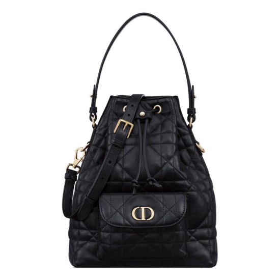 Replica Dior Small Dior Caro Bucket Bag M3372 Black Fake Replica Dior Small Dior Caro Bucket Bag M3372 Black Fake