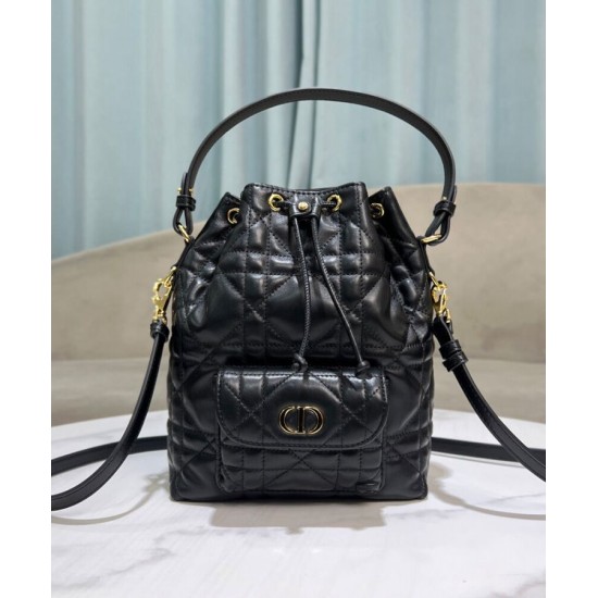 Replica Dior Small Dior Caro Bucket Bag M3372 Black Fake Replica Dior Small Dior Caro Bucket Bag M3372 Black Fake