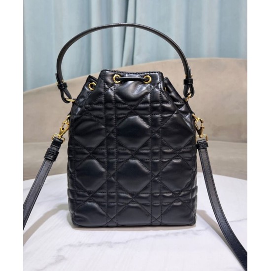 Replica Dior Small Dior Caro Bucket Bag M3372 Black Fake Replica Dior Small Dior Caro Bucket Bag M3372 Black Fake