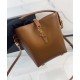 Replica YSL Saint Laurent Le 37 Mini Shiny Bag 765870  Coffee Fake