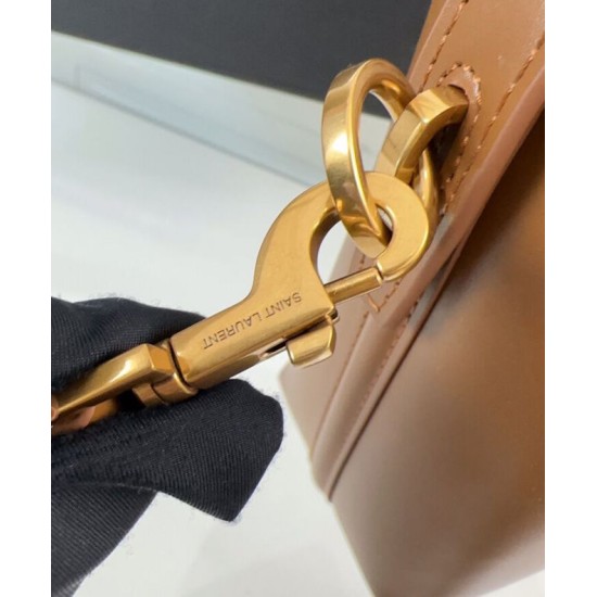 Replica YSL Saint Laurent Le 37 Mini Shiny Bag 765870  Coffee Fake