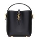 Replica YSL Saint Laurent Le 37 Mini Shiny Bag 765870 Black Fake