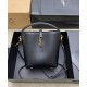 Replica YSL Saint Laurent Le 37 Mini Shiny Bag 765870 Black Fake