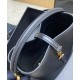 Replica YSL Saint Laurent Le 37 Mini Shiny Bag 765870 Black Fake
