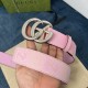 Fake Gucci GG Marmont wide belt 400593 40mm Pink Replica