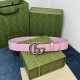 Fake Gucci GG Marmont wide belt 400593 40mm Pink Replica