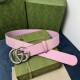 Fake Gucci GG Marmont wide belt 400593 40mm Pink Replica