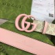 Fake Gucci GG Marmont wide belt 400593 40mm Pink Replica