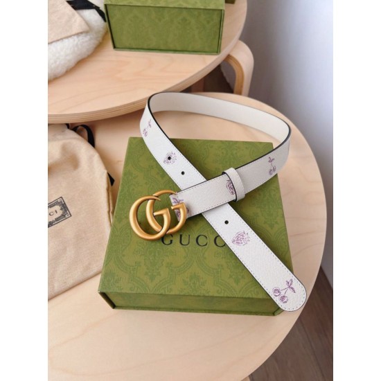 Replica Gucci GG Marmont thin belt 625839 30mm Gold Replica Gucci GG Marmont thin belt 625839 30mm Gold