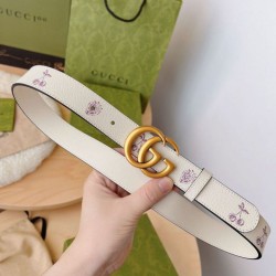 Replica Gucci GG Marmont thin belt 625839 30mm Gold