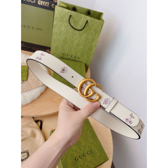 Replica Gucci GG Marmont thin belt 625839 30mm Gold Replica Gucci GG Marmont thin belt 625839 30mm Gold