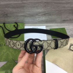 Replica Gucci GG Marmont thin belt 414516 Brown