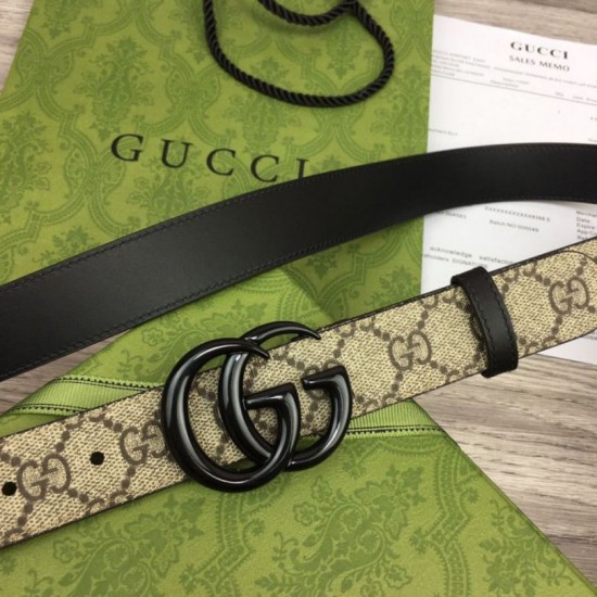 Replica Gucci GG Marmont thin belt 414516 Brown