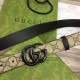 Replica Gucci GG Marmont thin belt 414516 Brown