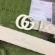 Replica Gucci GG Marmont wide belt 400593 40mm White