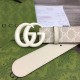 Replica Gucci GG Marmont wide belt 400593 40mm White