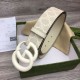 Replica Gucci GG Marmont wide belt 400593 40mm White