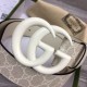 Replica Gucci GG Marmont wide belt 400593 40mm White
