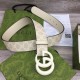 Replica Gucci GG Marmont wide belt 400593 40mm White
