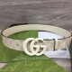 Replica Gucci GG Marmont wide belt 400593 40mm White