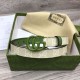 Fake Gucci GG Marmont thin belt 409417 20mm Green Replica