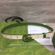 Fake Gucci GG Marmont thin belt 409417 20mm Green Replica