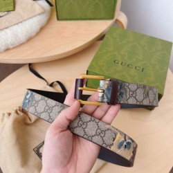 Replica Gucci GG carnation print belt 677534 35mm