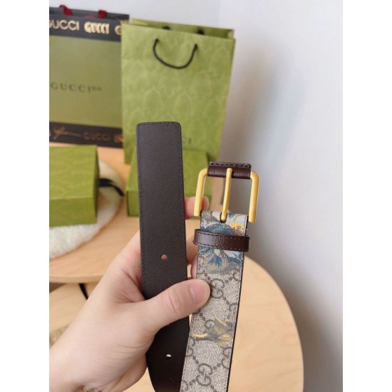 Replica Gucci GG carnation print belt 677534 35mm