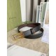 Replica Gucci reversible belt with Square G buckle 626974 Gold Hardware
