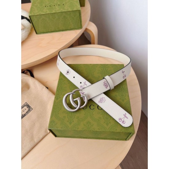 Replica Gucci GG Marmont thin belt 625839 30mm Silver Fake Gucci GG Marmont thin belt 625839 30mm Silver Replica
