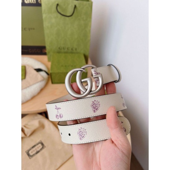 Replica Gucci GG Marmont thin belt 625839 30mm Silver Fake Gucci GG Marmont thin belt 625839 30mm Silver Replica