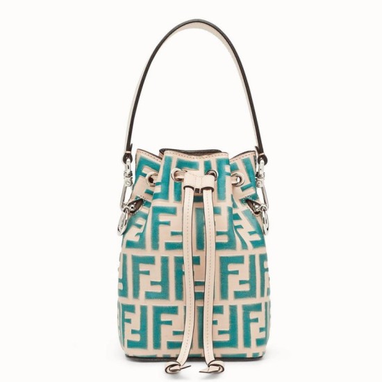 Replica FF Mon Tresor Mini Bucket Bag Nude Calfskin