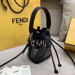 Replica Mon Tresor Mini Bucket Bag Transparent PU Black