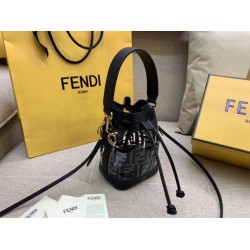 Replica Mon Tresor Mini Bucket Bag Transparent PU Black