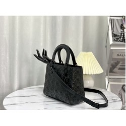 Replica Christian Dior Medium Lady Dior My Abcdior Bag Black Cannage Calfskin with Diamond Motif Fake Christian Dior Medium Lady Dior My Abcdior Bag Black Cannage Calfskin with Diamond Motif Replica
