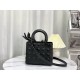 Replica Christian Dior Medium Lady Dior My Abcdior Bag Black Cannage Calfskin with Diamond Motif Fake Christian Dior Medium Lady Dior My Abcdior Bag Black Cannage Calfskin with Diamond Motif Replica