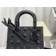 Replica Christian Dior Medium Lady Dior My Abcdior Bag Black Cannage Calfskin with Diamond Motif Fake Christian Dior Medium Lady Dior My Abcdior Bag Black Cannage Calfskin with Diamond Motif Replica
