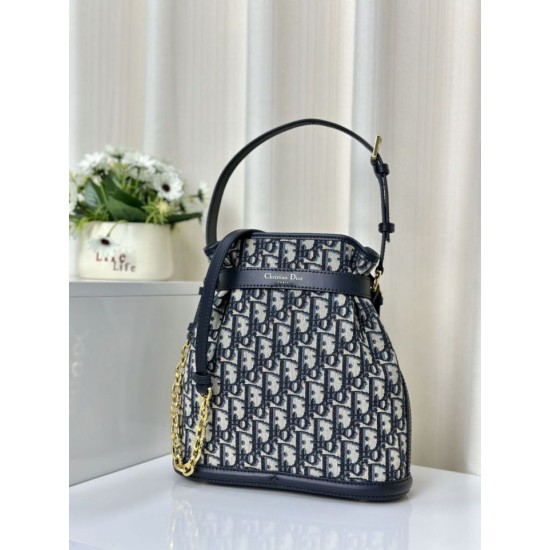 Replica Christian Dior Medium C'est Dior Bag Blue Dior Oblique Jacquard Fake Christian Dior Medium C'est Dior Bag Blue Dior Oblique Jacquard Replica