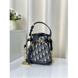 Replica Christian Dior Small C'est Dior Bag  Blue Dior Oblique Jacquard