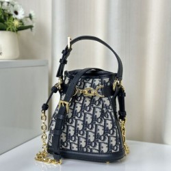 Replica Christian Dior Small C'est Dior Bag  Blue Dior Oblique Jacquard