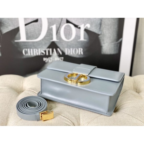 Fake Christian Dior 30 Montaigne Bag Latte Box Calfskin Light Blue Replica Replica Christian Dior 30 Montaigne Bag Latte Box Calfskin Light Blue
