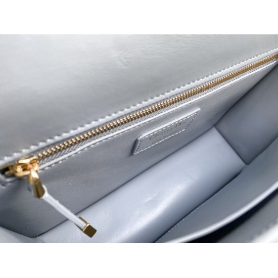 Fake Christian Dior 30 Montaigne Bag Latte Box Calfskin Light Blue Replica Replica Christian Dior 30 Montaigne Bag Latte Box Calfskin Light Blue