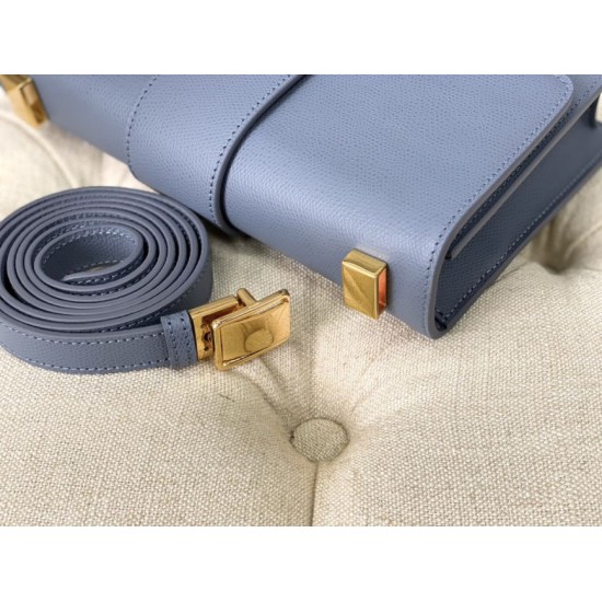 Replica Christian Dior 30 Montaigne Bag Latte Box Calfskin Blue