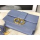 Replica Christian Dior 30 Montaigne Bag Latte Box Calfskin Blue