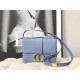 Replica Christian Dior 30 Montaigne Bag Latte Box Calfskin Blue